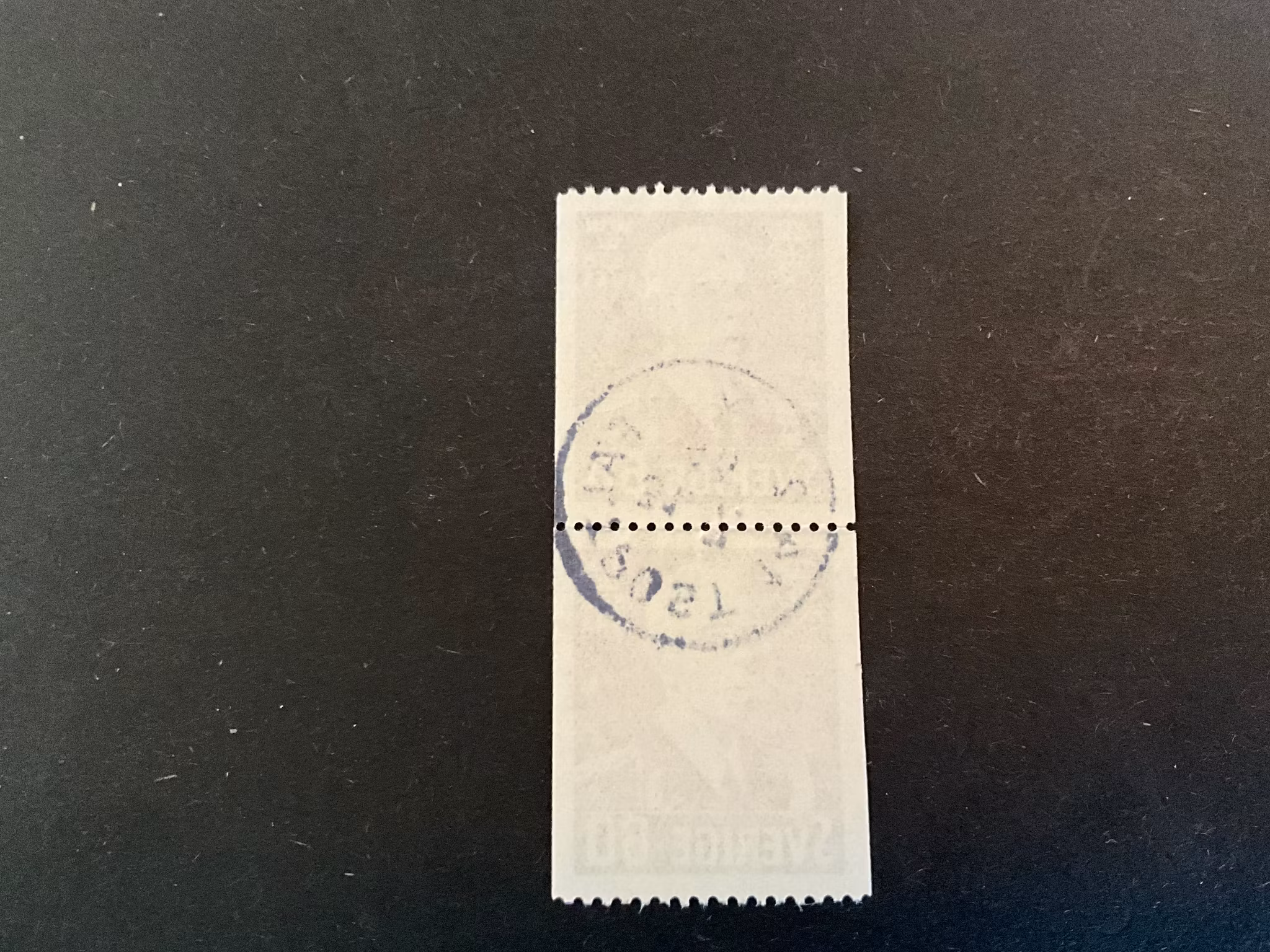 Gustaf V 85 år facit 346 2+2-sidigt par praktstämplat FÄLTPOST 142