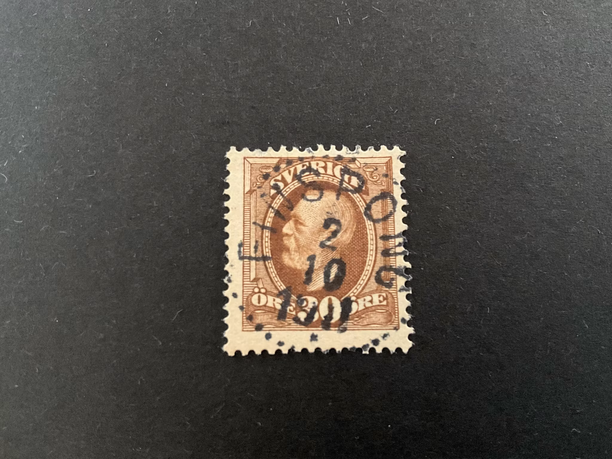 Oscar II facit 58 praktstämplat FINSPONG