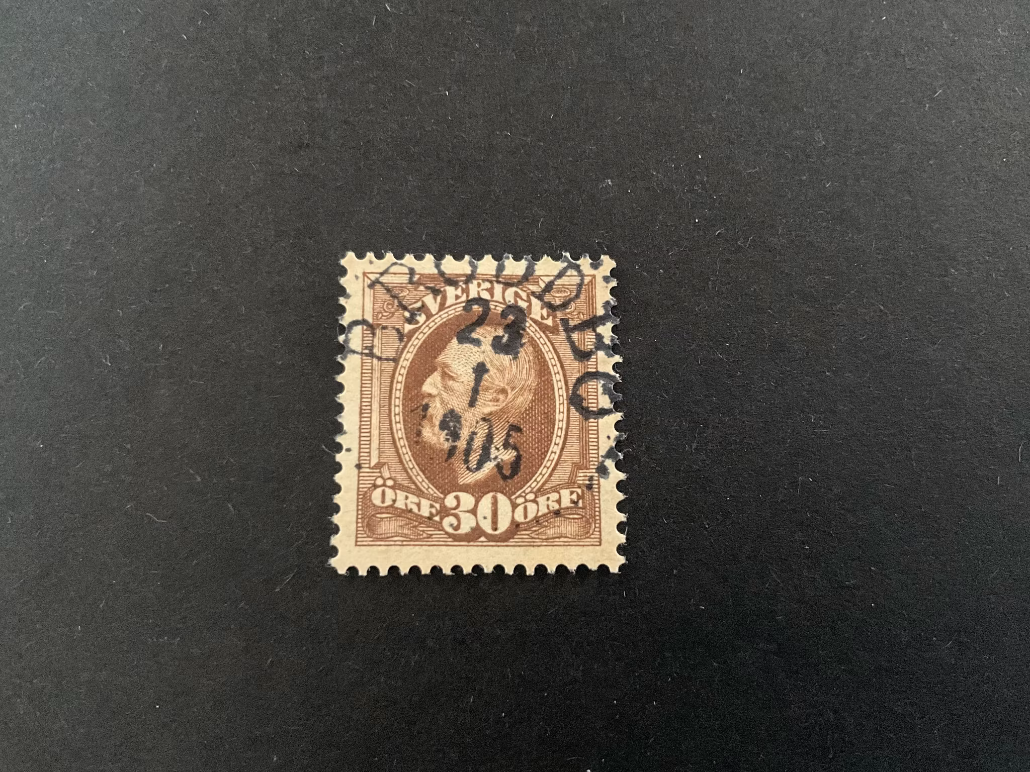 Oscar II facit 58 praktstämplat BRODDBO