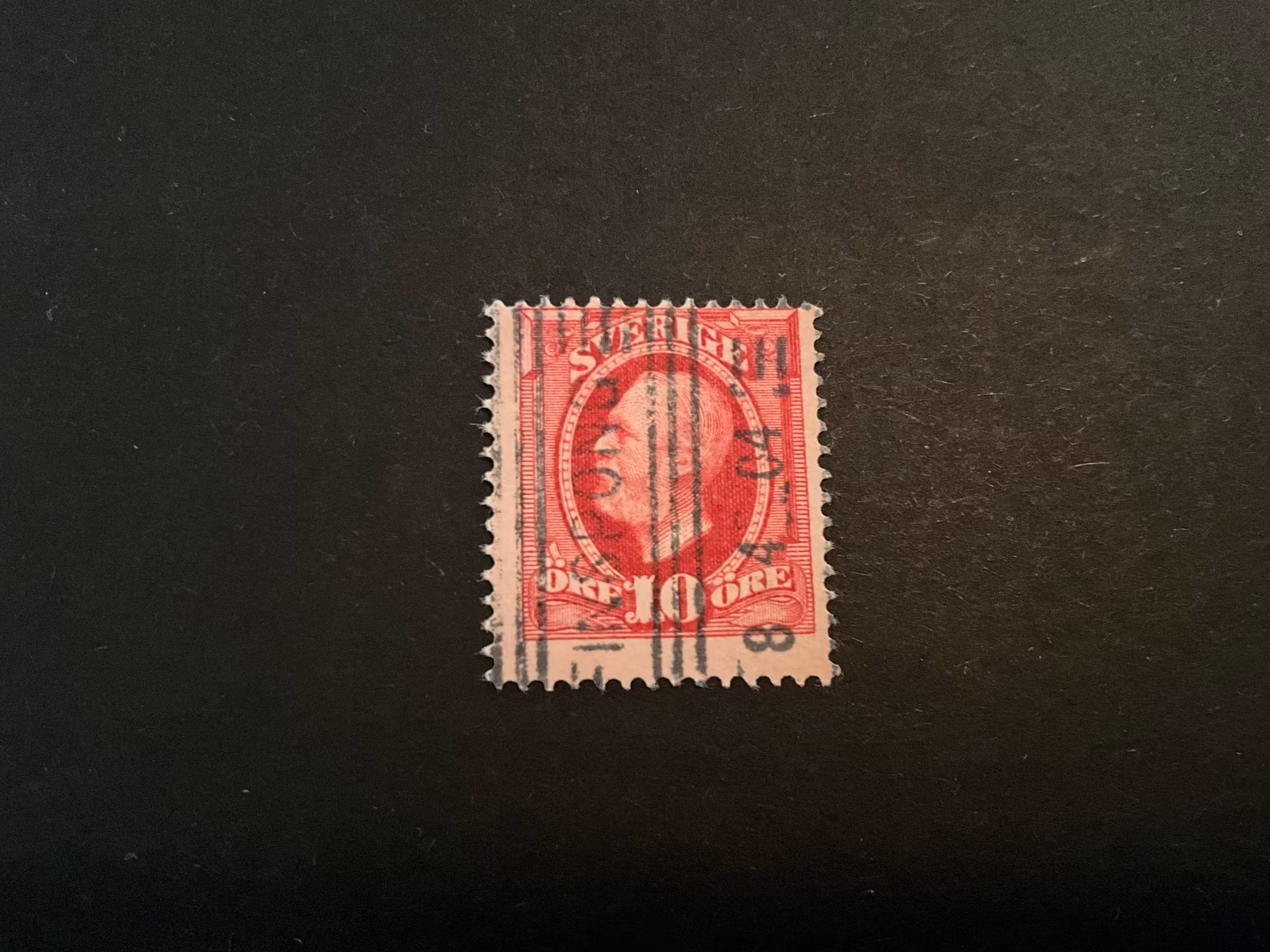 Oscar II facit 54 handrullsstämplad FINSPONG