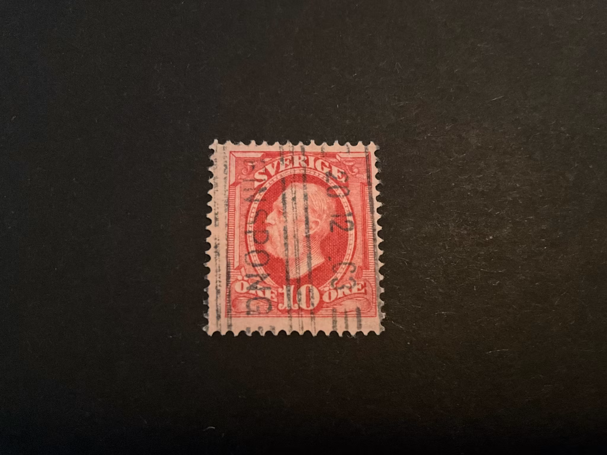 Oscar II facit 54 handrullstämplad FINSPONG
