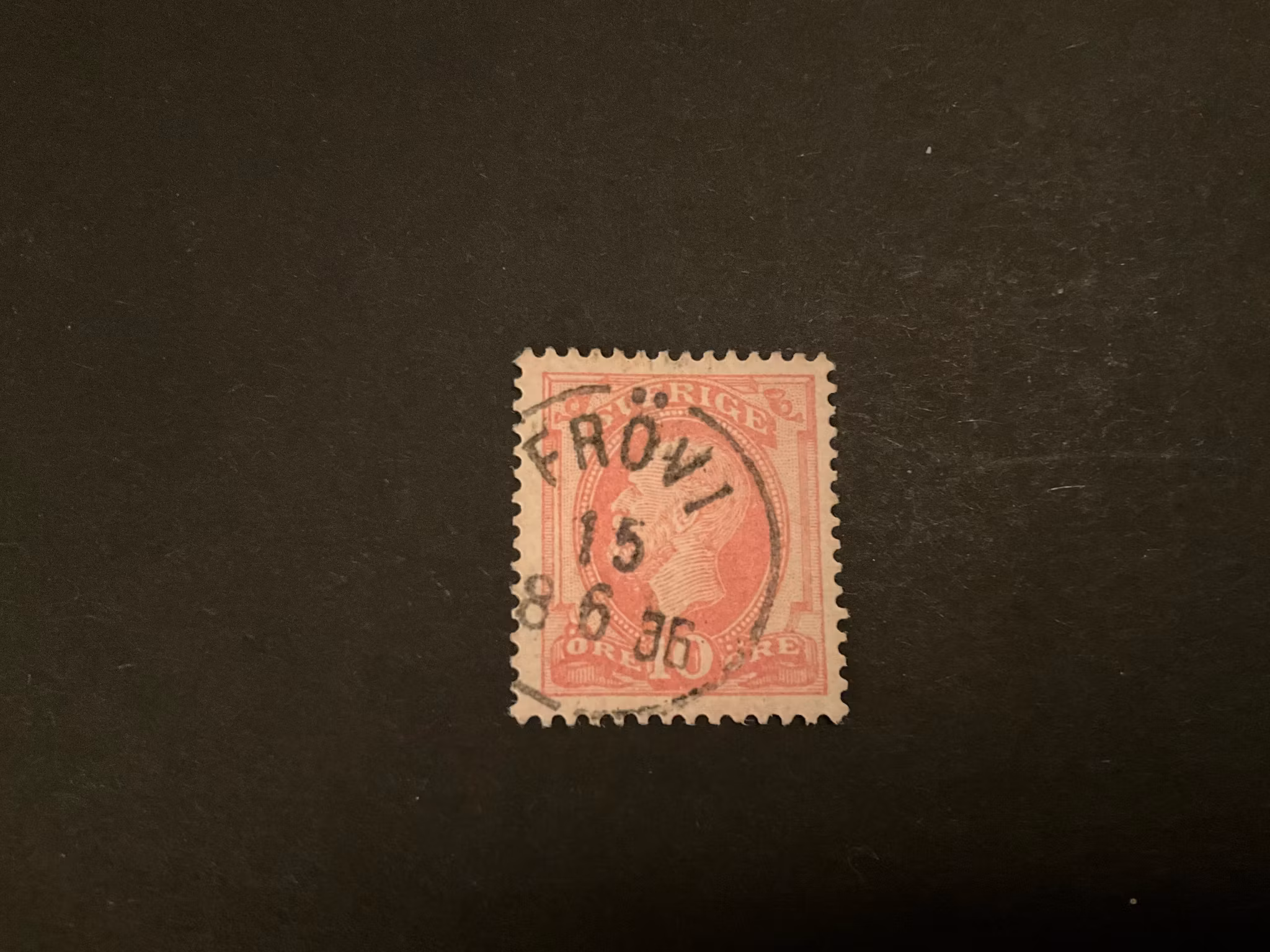 Oscar II facit 39 praktstämplat FRÖVI
