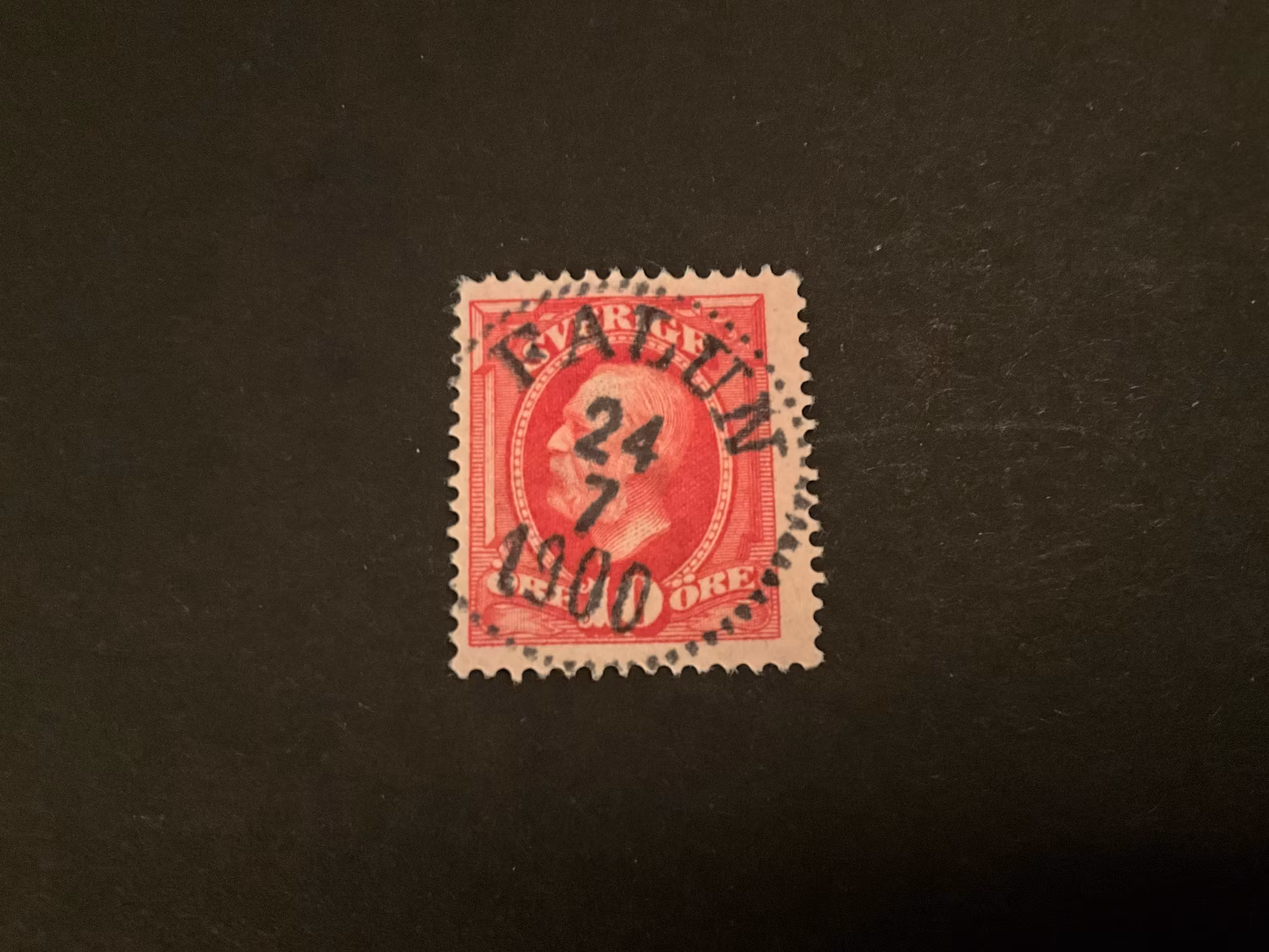 Oscar II facit 54 praktstämplat FALUN