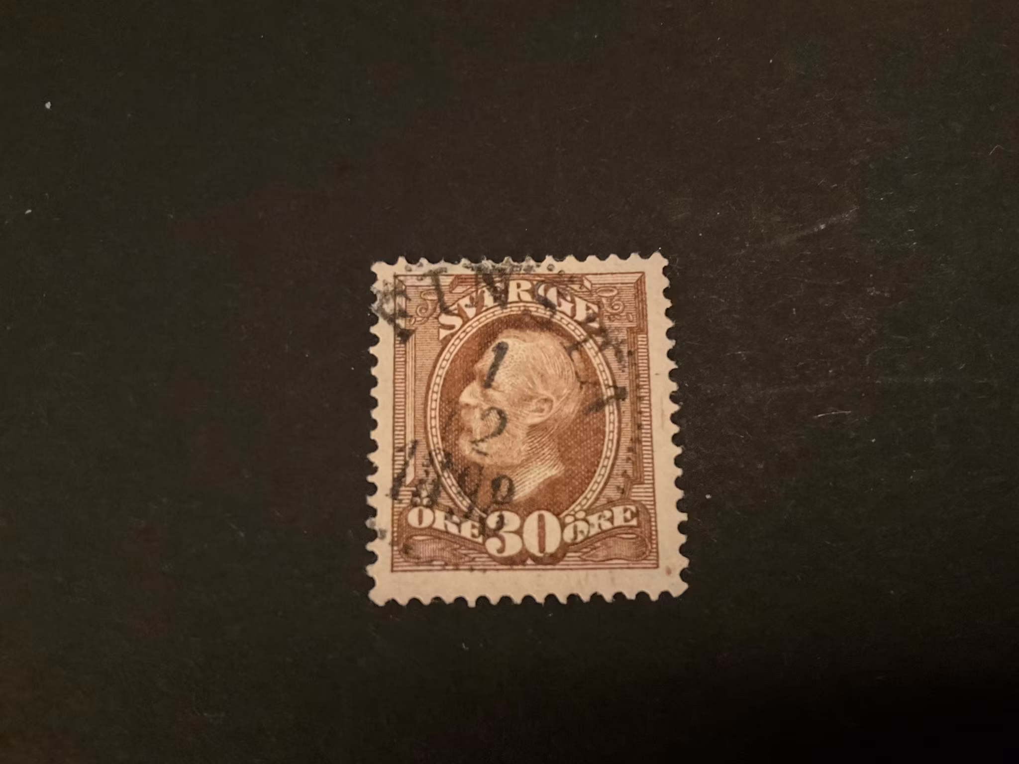 Oscar II facit 58 praktstämplat FINSTA