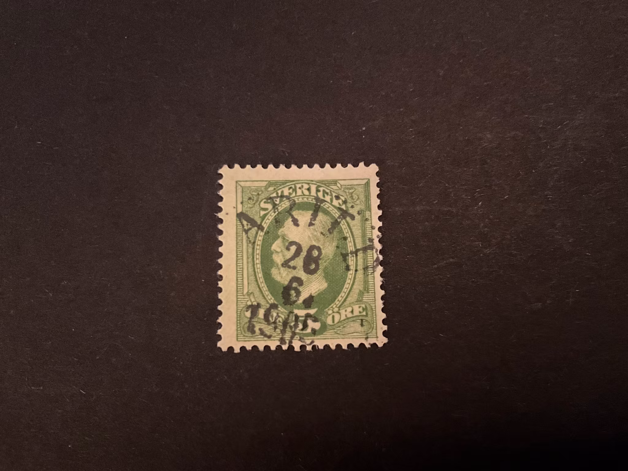 Oscar II facit 52 praktstämplat ARILD