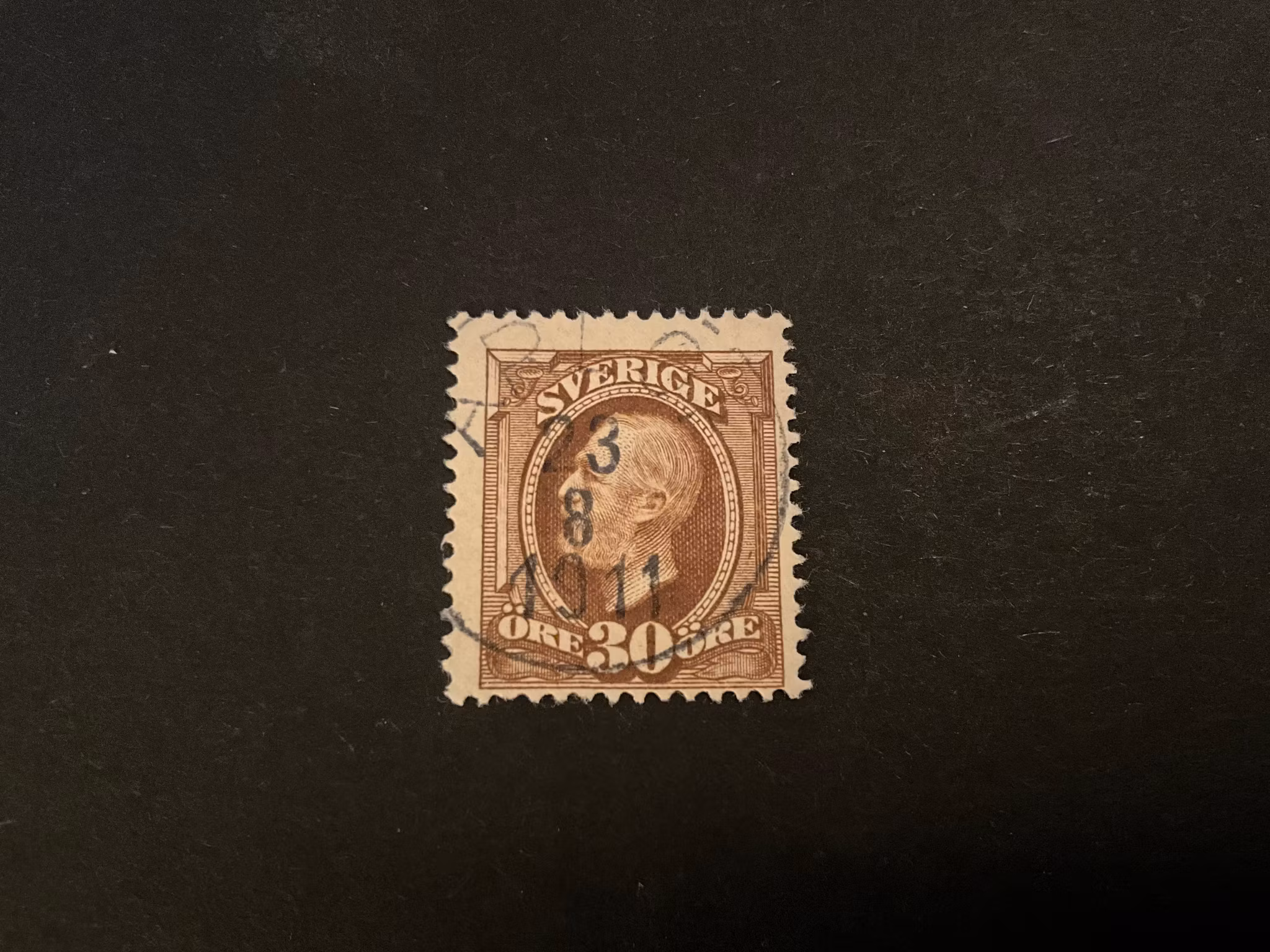 Oscar II facit 58 lyxstämplat ARLÖF