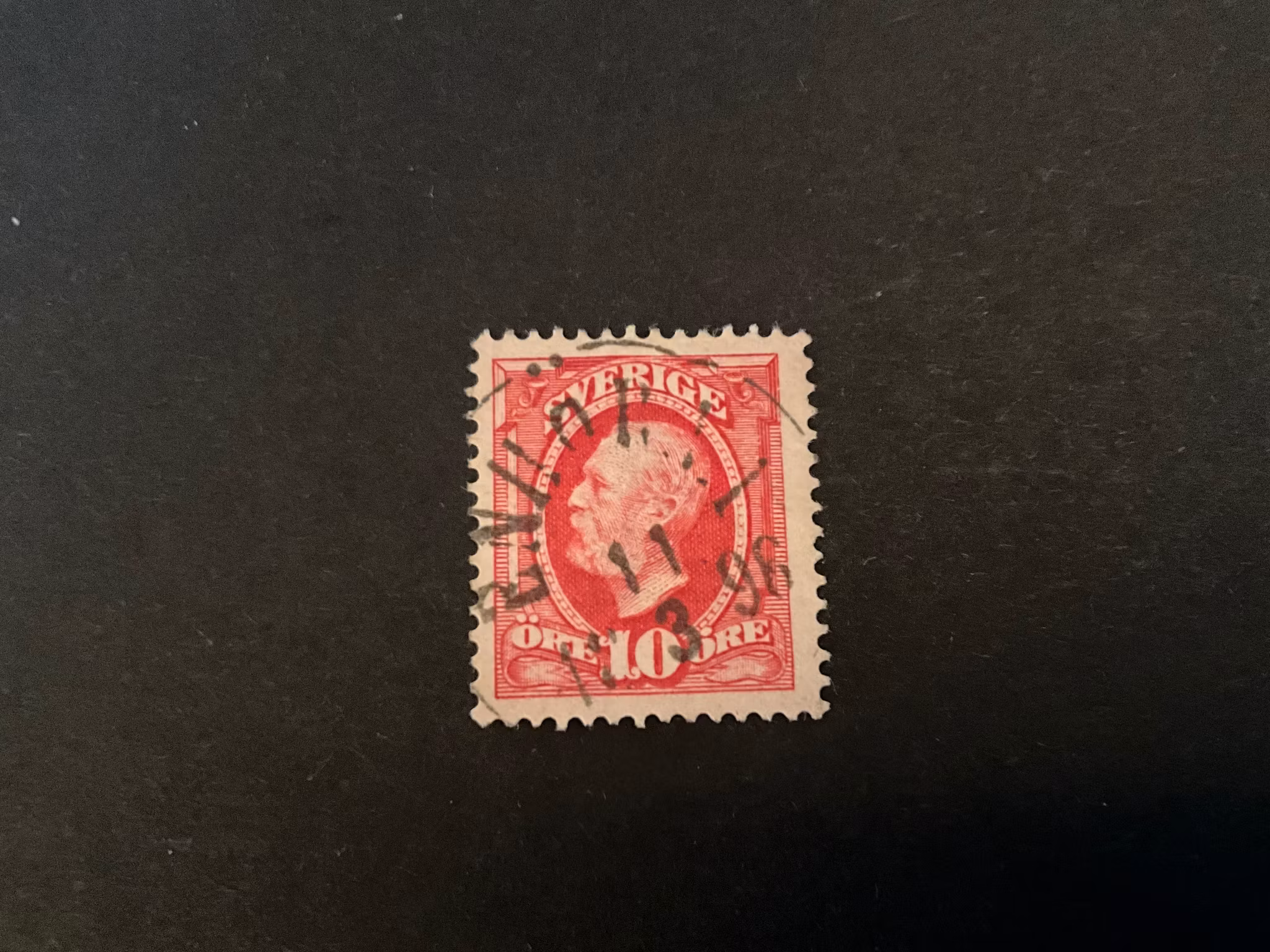 Oscar II facit 54 praktstämplat ENHÖRNA