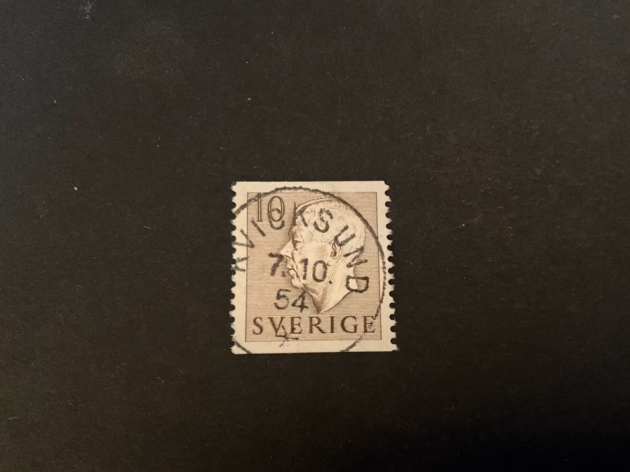 Gustaf VI Adolf facit 400 A praktstämplat KVICKSUND
