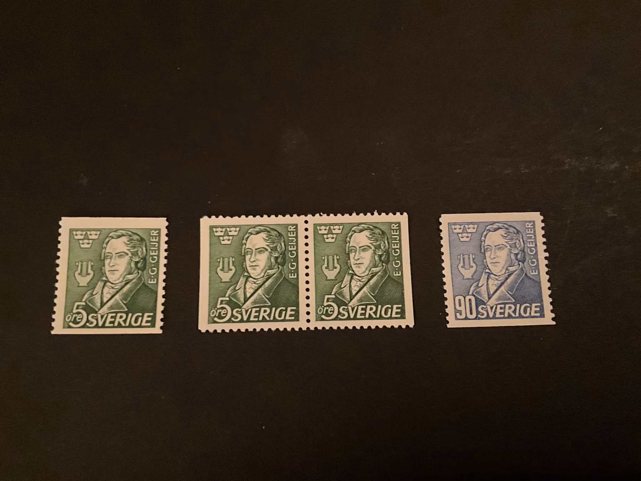 Geijer facit 374-375 postfrisk serie.