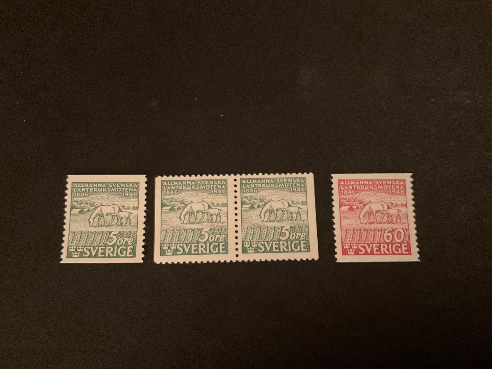 Svenska lantbruksmötena facit 368-369 postfrisk serie