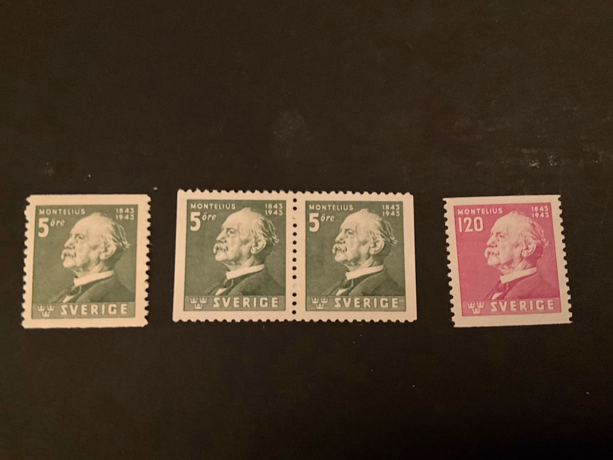 Montelius facit 349-350 postfriska märken