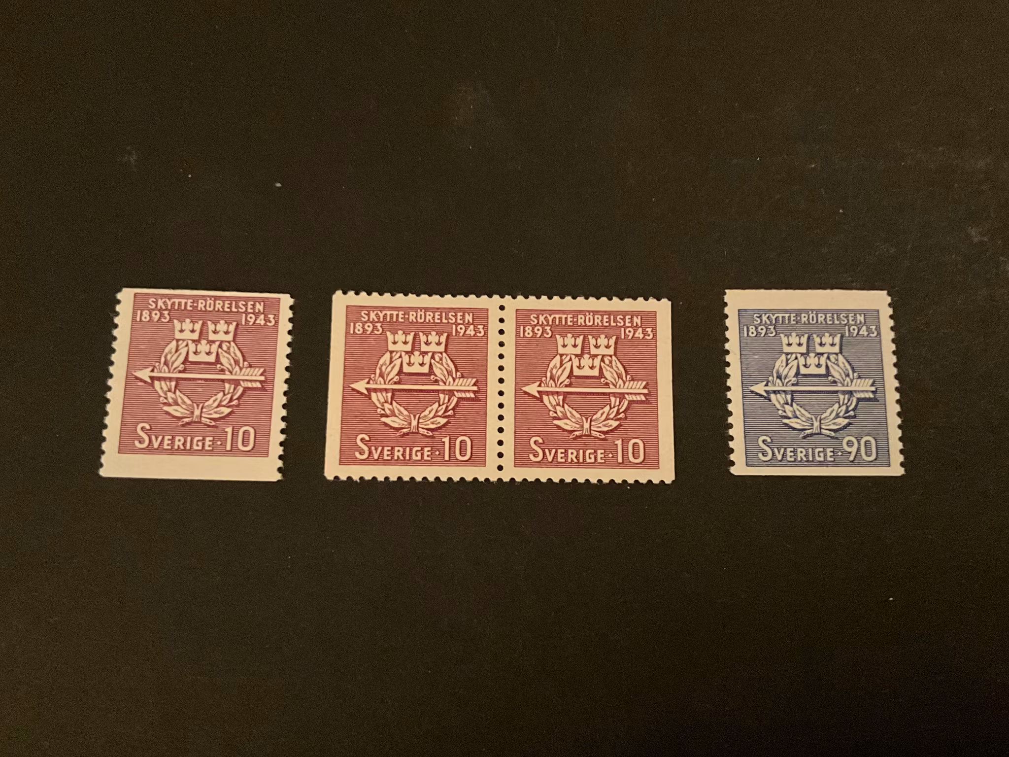 Skytterörelsen facit 347-348 postfrisk serie