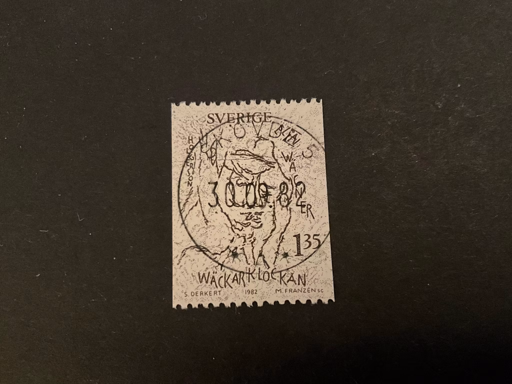 Elin Wägner facit 1210 lyxstämpkat SKÖVDE 5