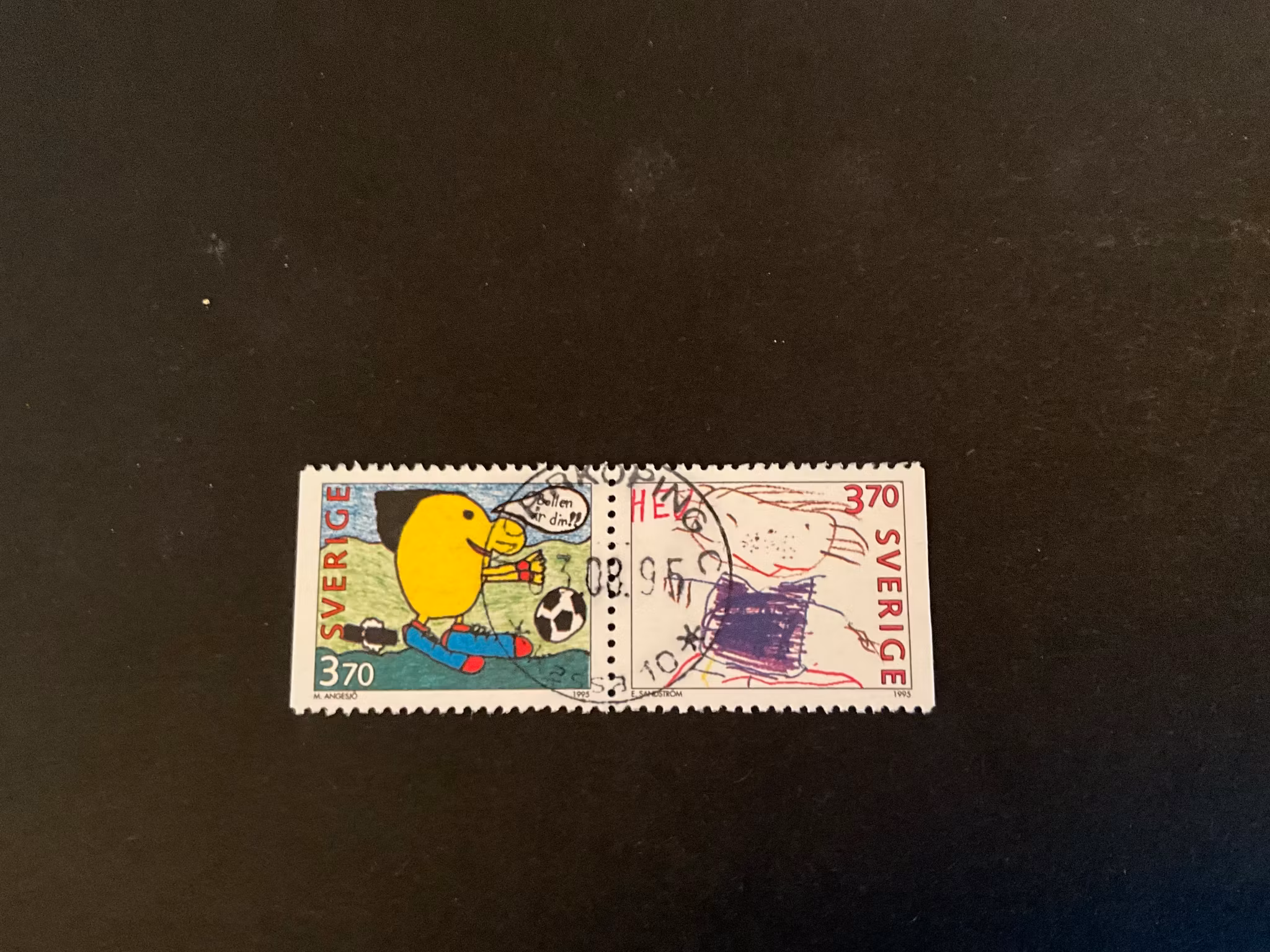Hälsningsfrimärken IV facit 1913 SX lyxstämplat NORRKÖPING C