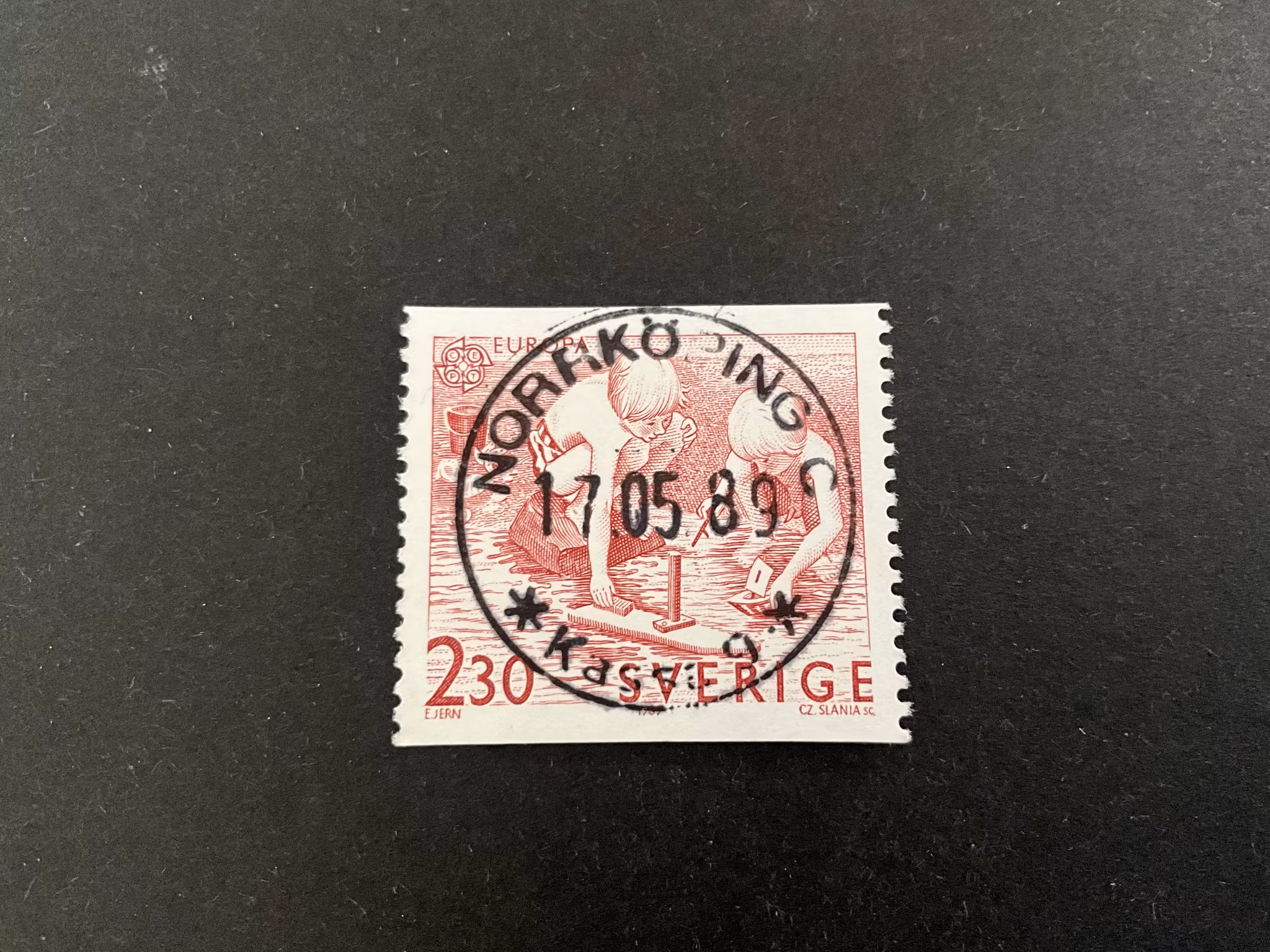 Europa XVIII facit 1556 lyxstämplat NORRKÖPING C