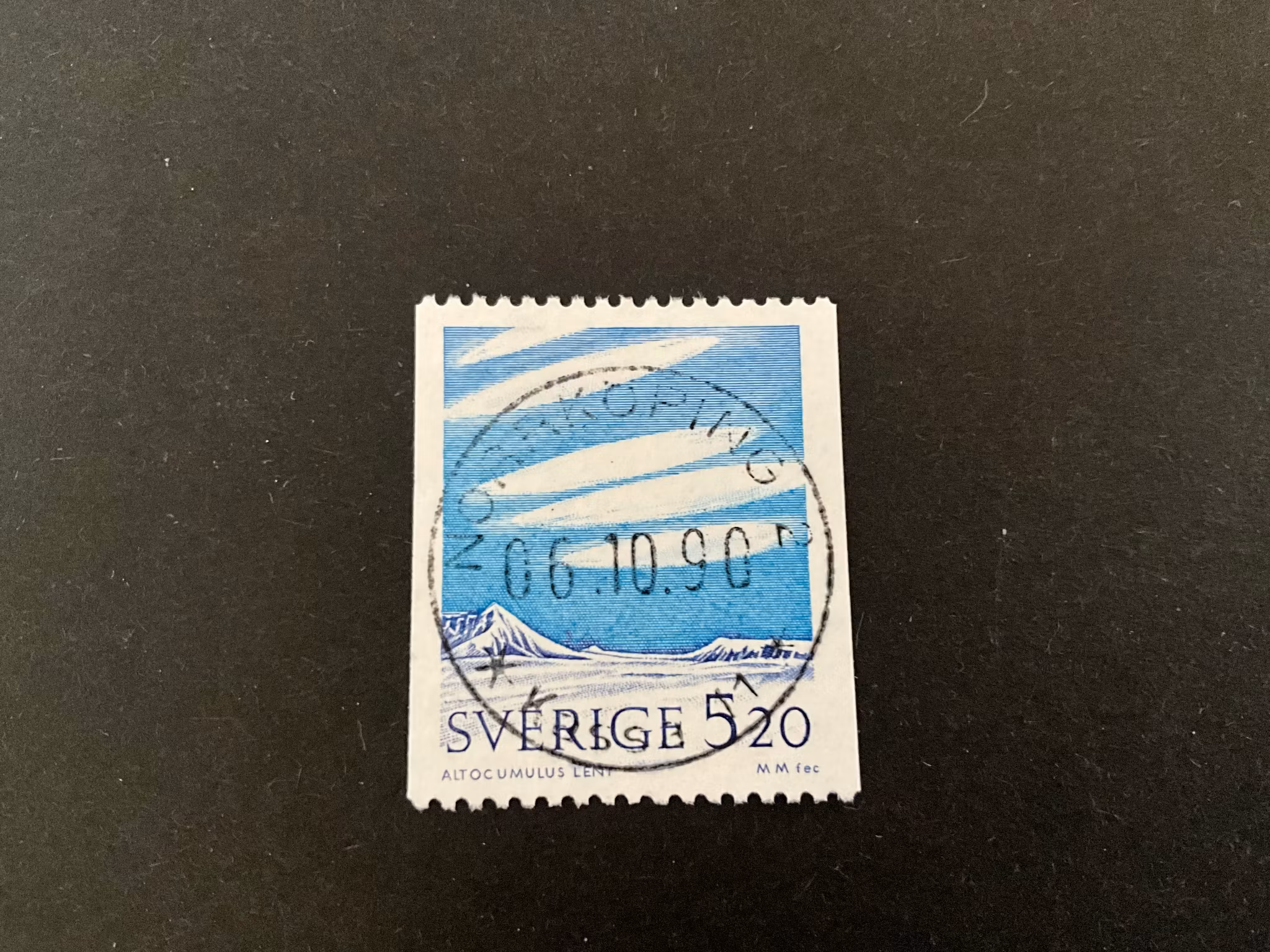 Moln och väder facit 1653 lyxstämplat NORRKÖPING 2 , första dag