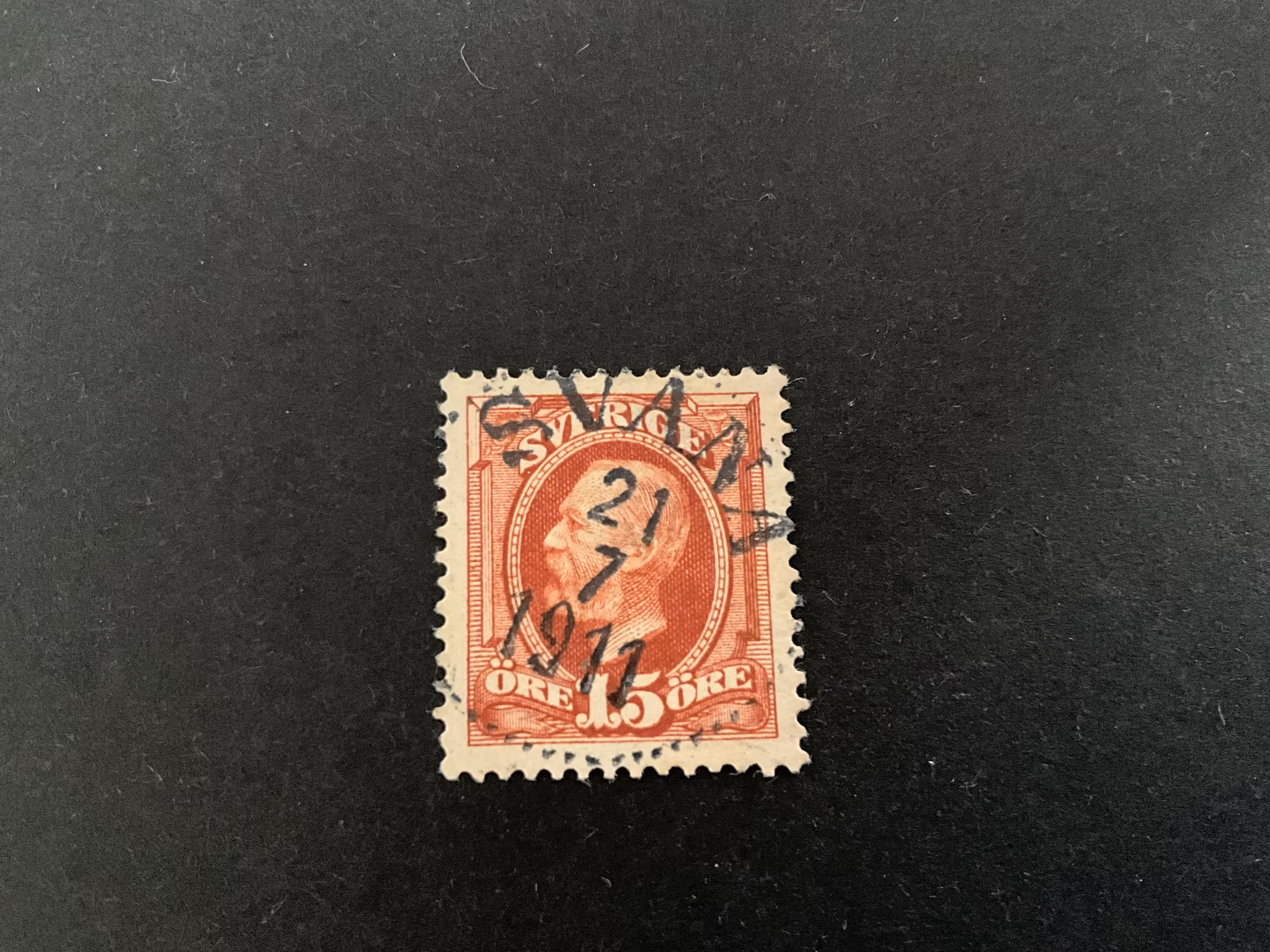 Oscar II facit 55 praktstämplat SVANÅ
