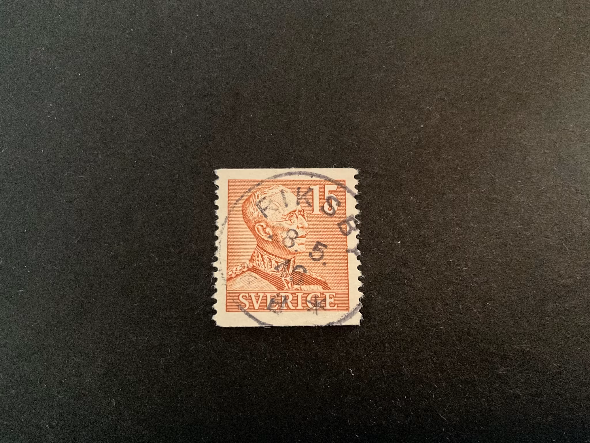 Gustaf V facit 275 A praktstämplat RIKSBY