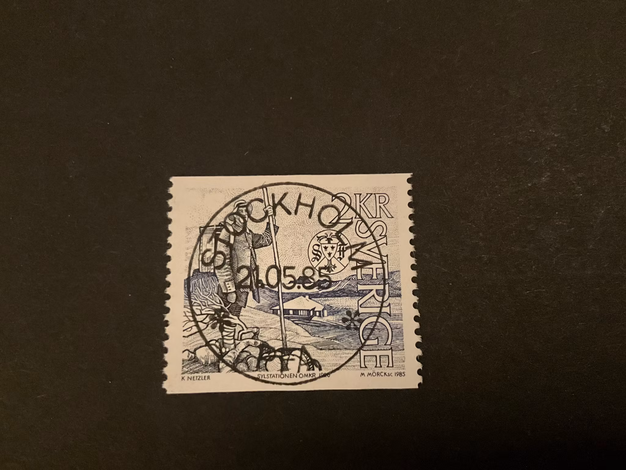 Svenska turistföreningen facit 1357 lyxstämplat STOCKHOLM, första dag