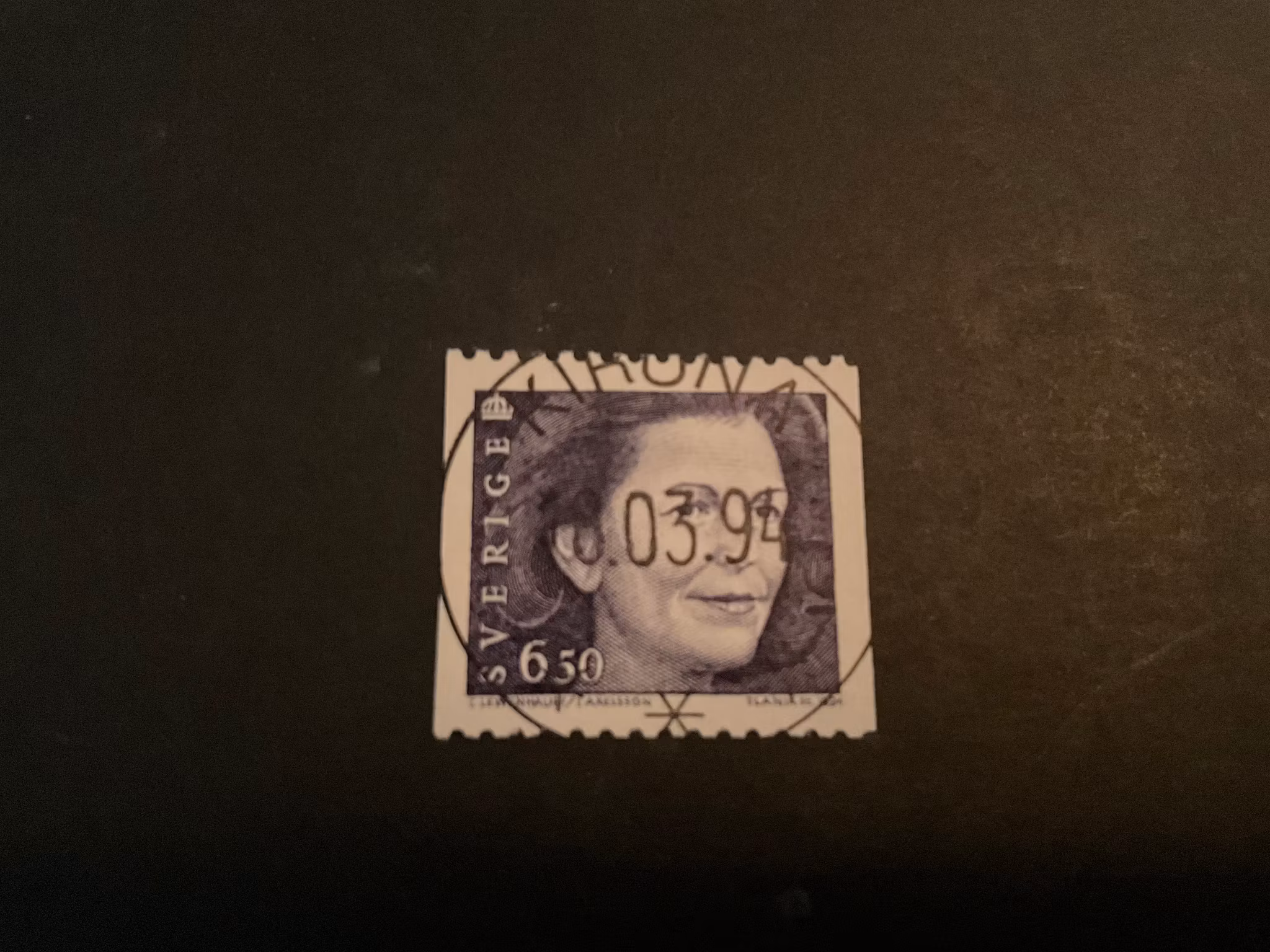 Drottning Silvia typ III facit 1839 lyxstämplat KIRUNA, första dag