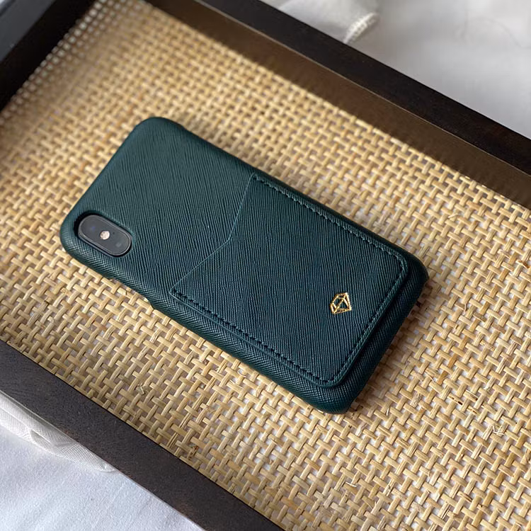 Dark Green deksel med kortholder