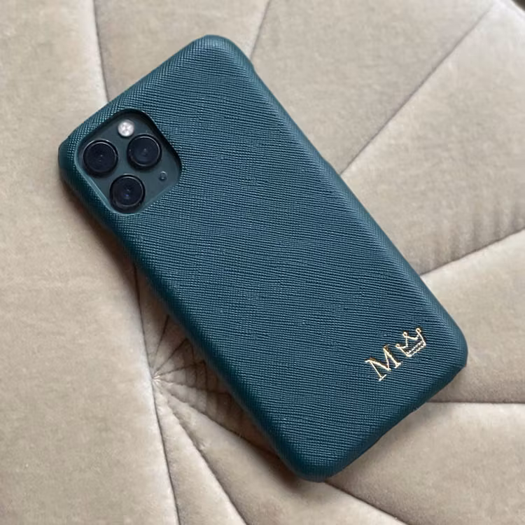 Dark green deksel med gravering