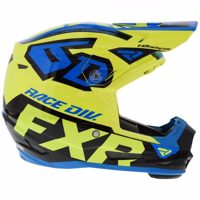 FXR 6D ATR-2Y Patriot Hjälm, Ungdom 20 Hi-Vis/Blue