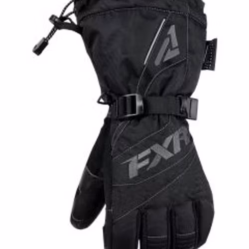 FXR Fusion Fingerhandske, Black/Charcoal