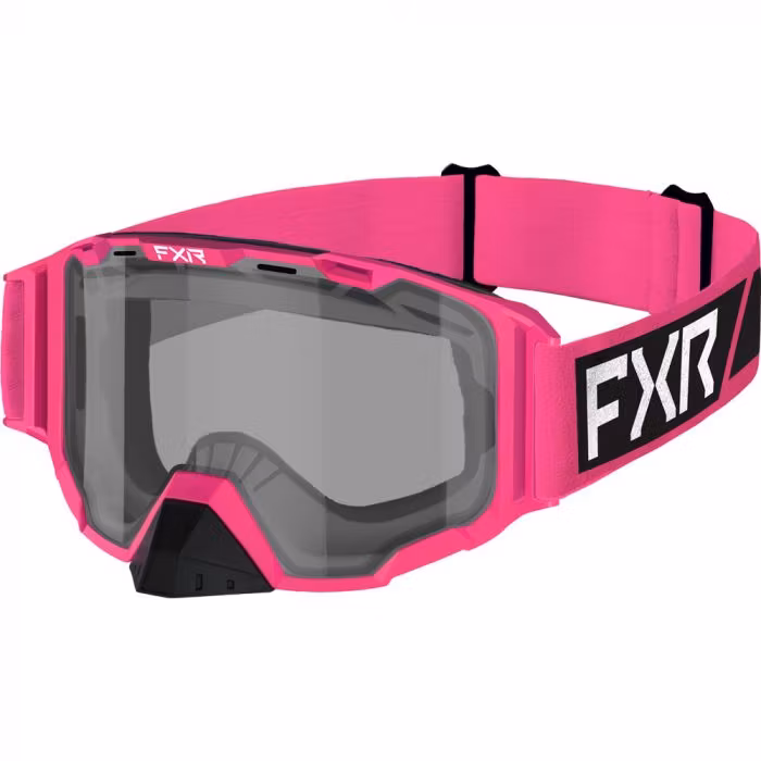 FXR Maverick Clear Skoterglasögon, Barn/Ungdom 22 E-Pink