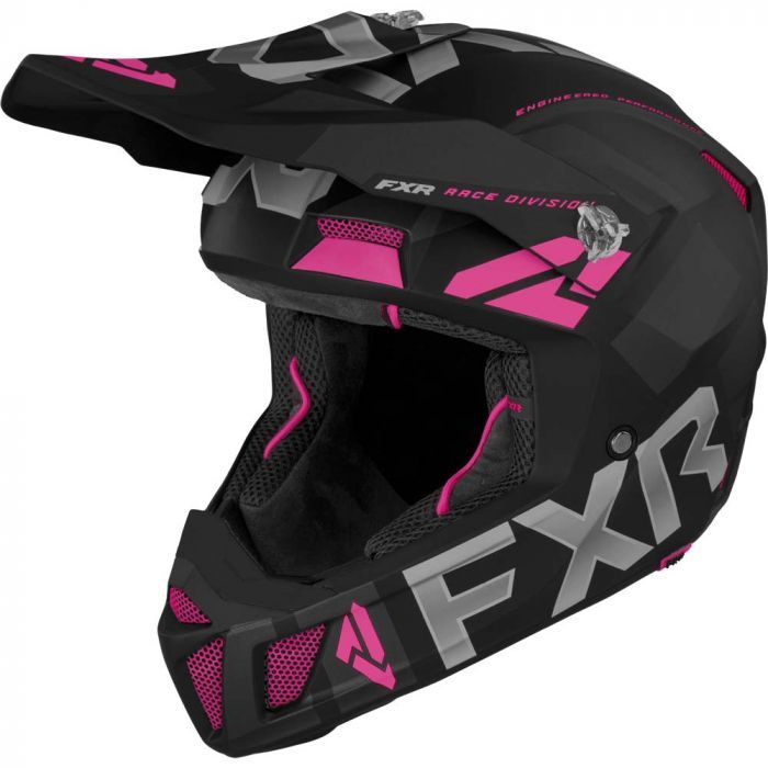 FXR Clutch Evo Hjälm 22 Black/Electric Pink Ord:pris 1885:- 20%