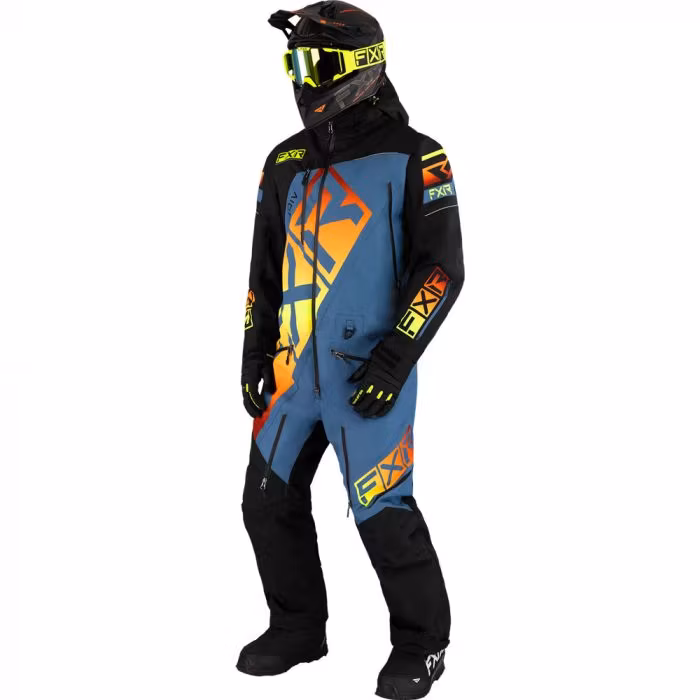 FXR CX Lite Skoteroverall (Skal) 23 Black/Steel/Infeno