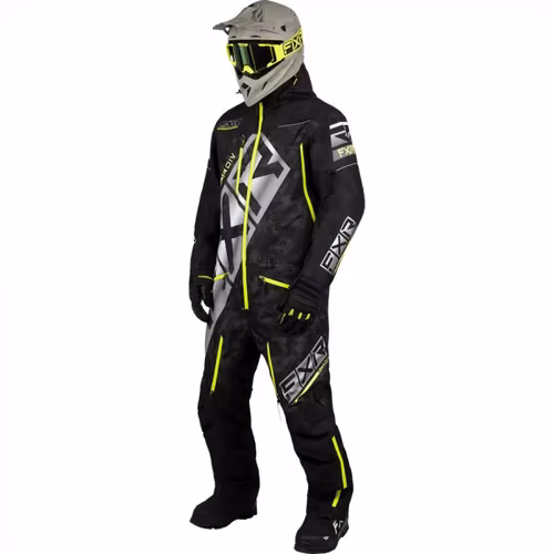 FXR CX Lite Skoteroverall (Skal) 23 Black/Black Camo/HiVis