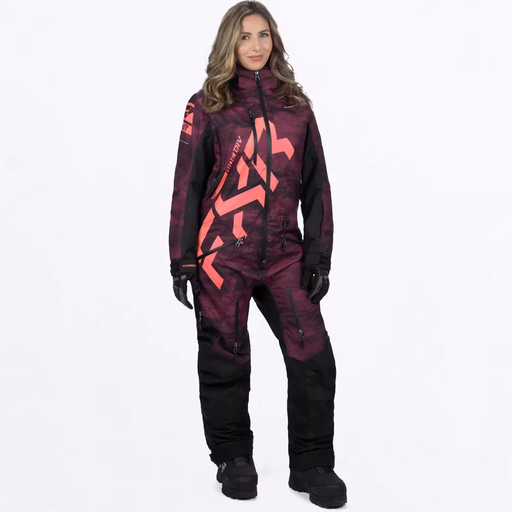 FXR CX Lite Skoteroverall (Skal) 24 Merlot Haze/Melon