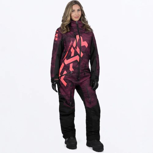 FXR CX Lite Skoteroverall (Skal) 24 Merlot Haze/Melon