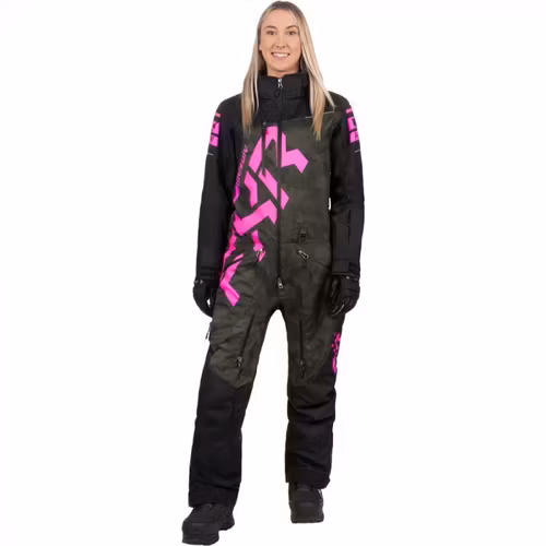 FXR CX Lite Skoteroverall (Skal) 25 Black/Army Camo/E.Pink