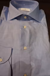 Striped Oxford Shirt - Light Blue/White