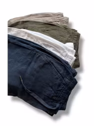 Shorts med drawstring - Vit