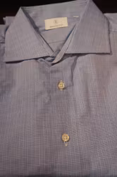 Check Twill Shirt - Light Blue