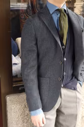 Väst Merinoull - Mörkblå