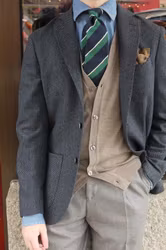 Väst Merinoull - Beige