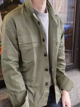 Overshirt Cotton - Olive Green