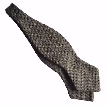 Solid Grenadine Grossa Diamond Bow Tie - Olive Green