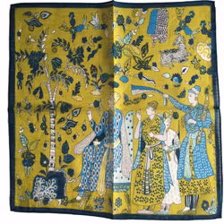 Serenity Linen/Cotton Pocket Square - Yellow/Green/Light Blue/Navy Blue