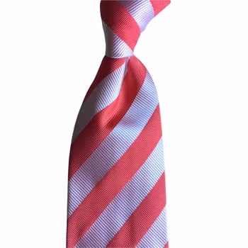Regimental rep Silk Tie - Apricot