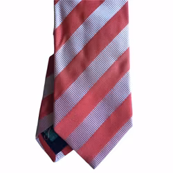 Regimental rep Silk Tie - Apricot