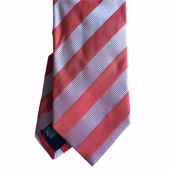 Regimental rep Silk Tie - Apricot