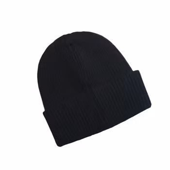 Pure Cashmere Beanie - Black