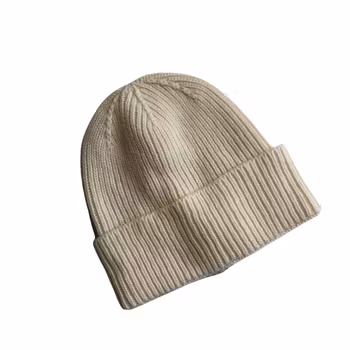 Pure Cashmere Beanie - Cream