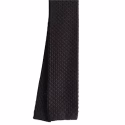 Solid Knitted Wool Tie - Dark Brown