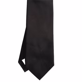 Solid Silk Tie - Black